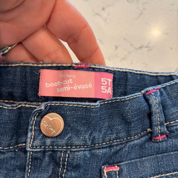 Old Navy Kids Blue Flare Jeans - Picture 3 of 4